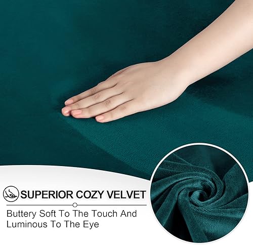 Miniatura 3 de FestiCorp Fundas de sofá de terciopelo para sofá de 3 cojines, fundas elásticas de 4 piezas, fundas gruesas para muebles para perros y mascotas,