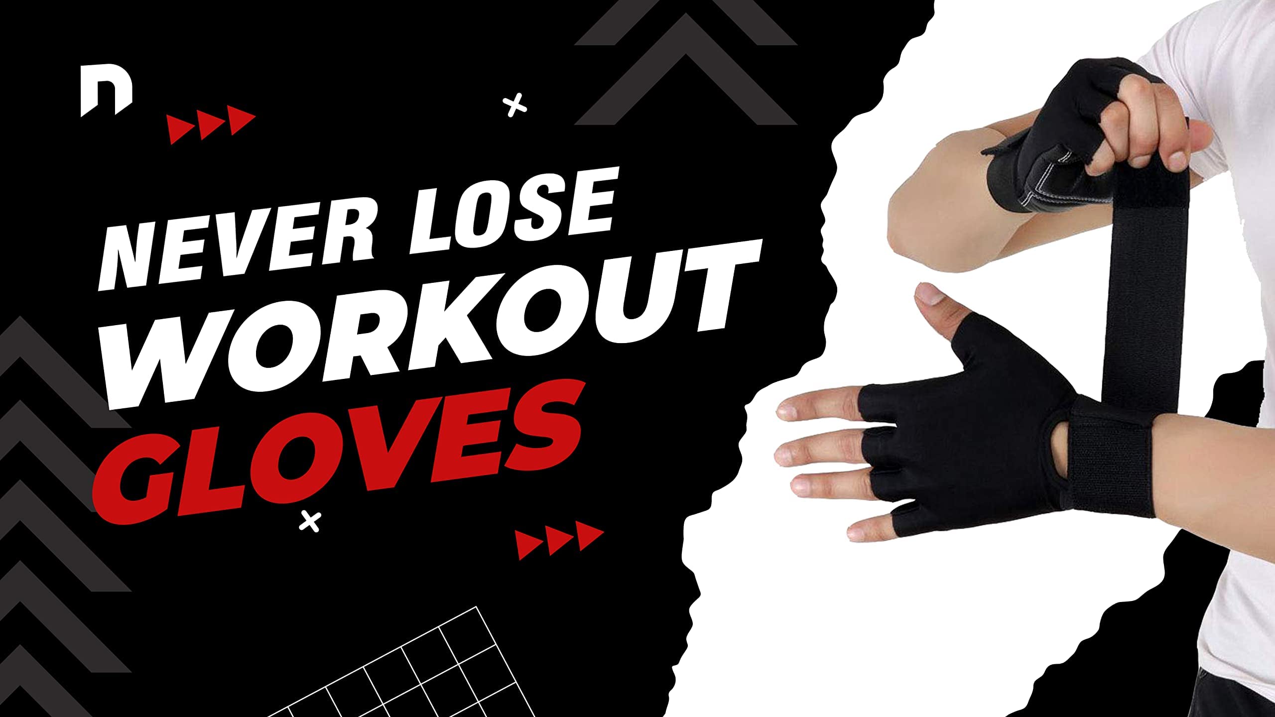 NEVER LOSE WMX Series Fitness Gloves/Weight Lifting Gloves/Gym/Bike (L, SHEEP LEATHER)
