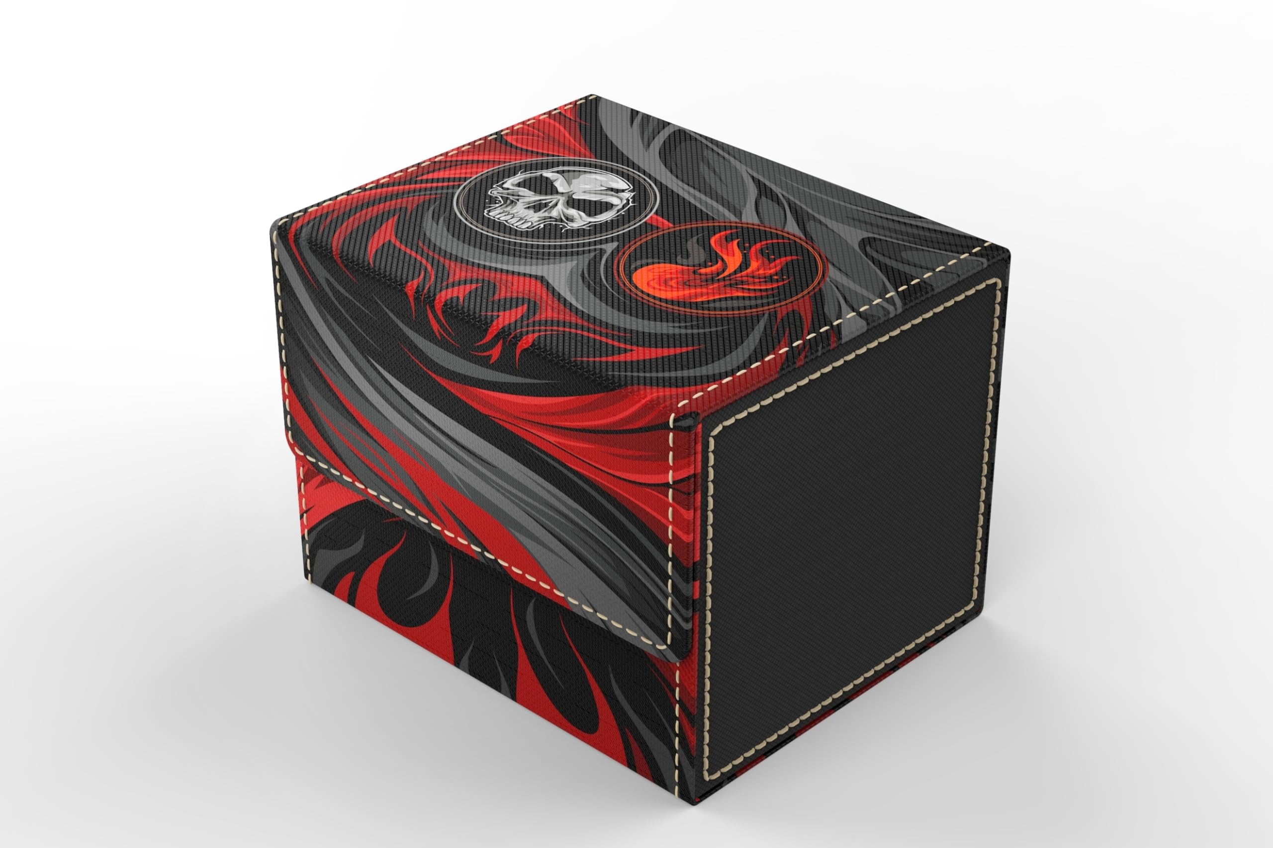 Ai Armor The Vault- TCG/MTG Color Combo Deck Boxes (Black/Red)