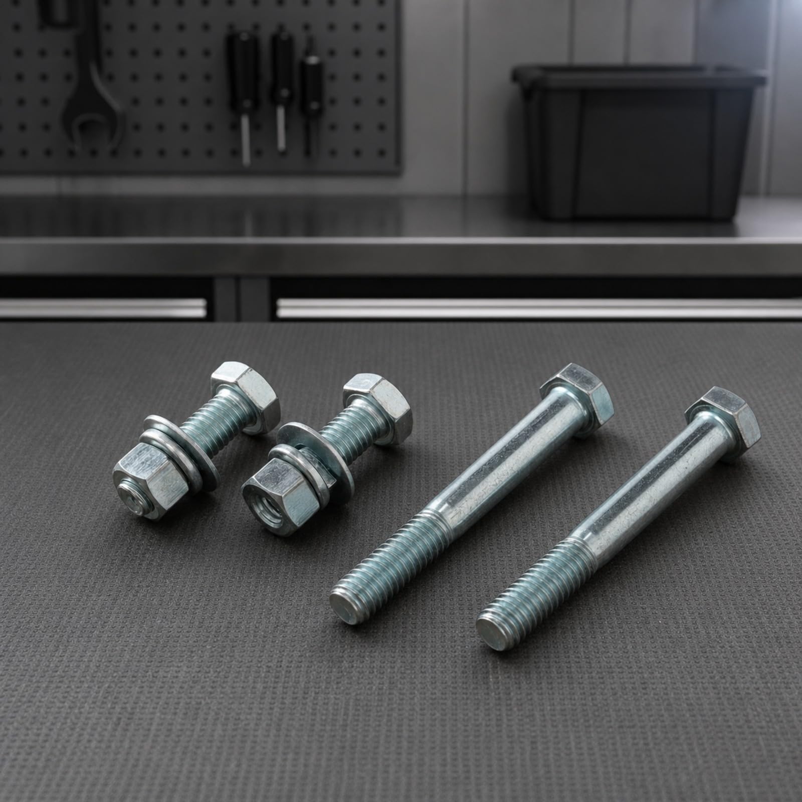 Milageto 4 Piezas Tornillos Cabeza Hexagonal | Resistente, Aranlas Planas, para Taller, Instaladores, Mecánicos