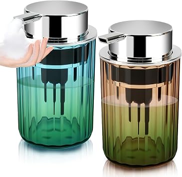 Foaming Soap Dispenser 2-Pack, 11oz Bathroom and Kitchen