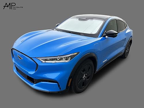 Miniatura 4 de Parasol plegable para parabrisas de ajuste personalizado para Ford Mustang Mach-E Mache Coupe 2021, 2022, 2023, 2024, 2025, 4 puertas, compacto para