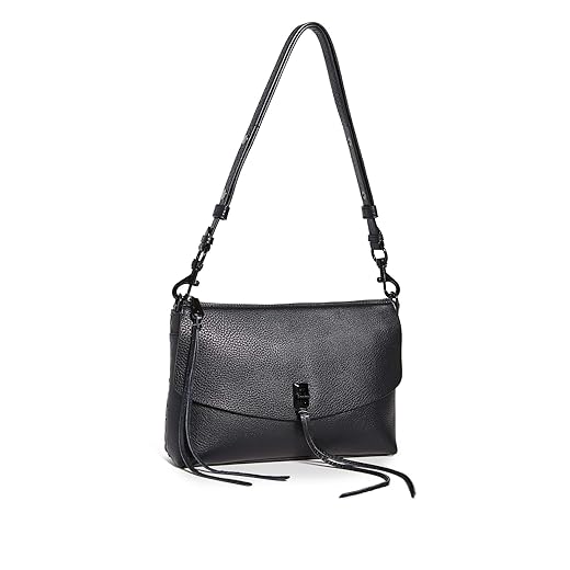 Rebecca Minkoff Darren Top Zip Shoulder Bag for Women – Versatile Leather Purse for Women, Women’s Crossbody Purse, Women’s Shoulder Handbags with Adjustable Shoulder Strap