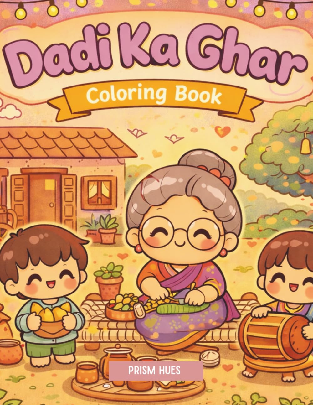 Dadi Ka Ghar: A Cozy Desi Memories Coloring Book for Adults and Teens (Desi Moments Coloring Series)