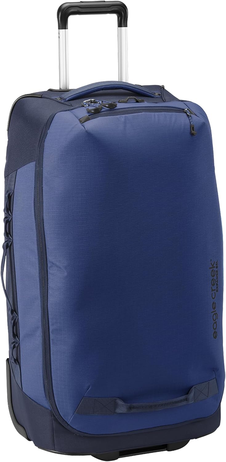 Eagle Creek Expanse 2-Wheel 29" Convertible Luggage Durable Luggage with Backpack Straps Water-Resistant, Expandable, Lockable Zippers Travel Gear Hauler - Pilot Blue