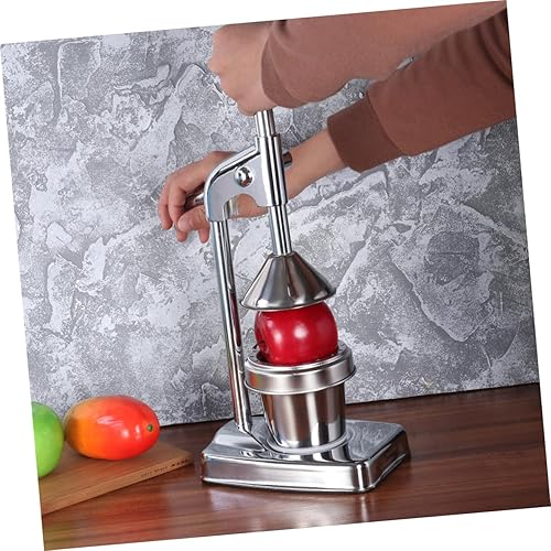 Miniatura 4 de TIDTALEO Exprimidor manual de acero inoxidable para extracción de cítricos sin esfuerzo para naranjas, limones y pomelos, fácil de limpiar, no