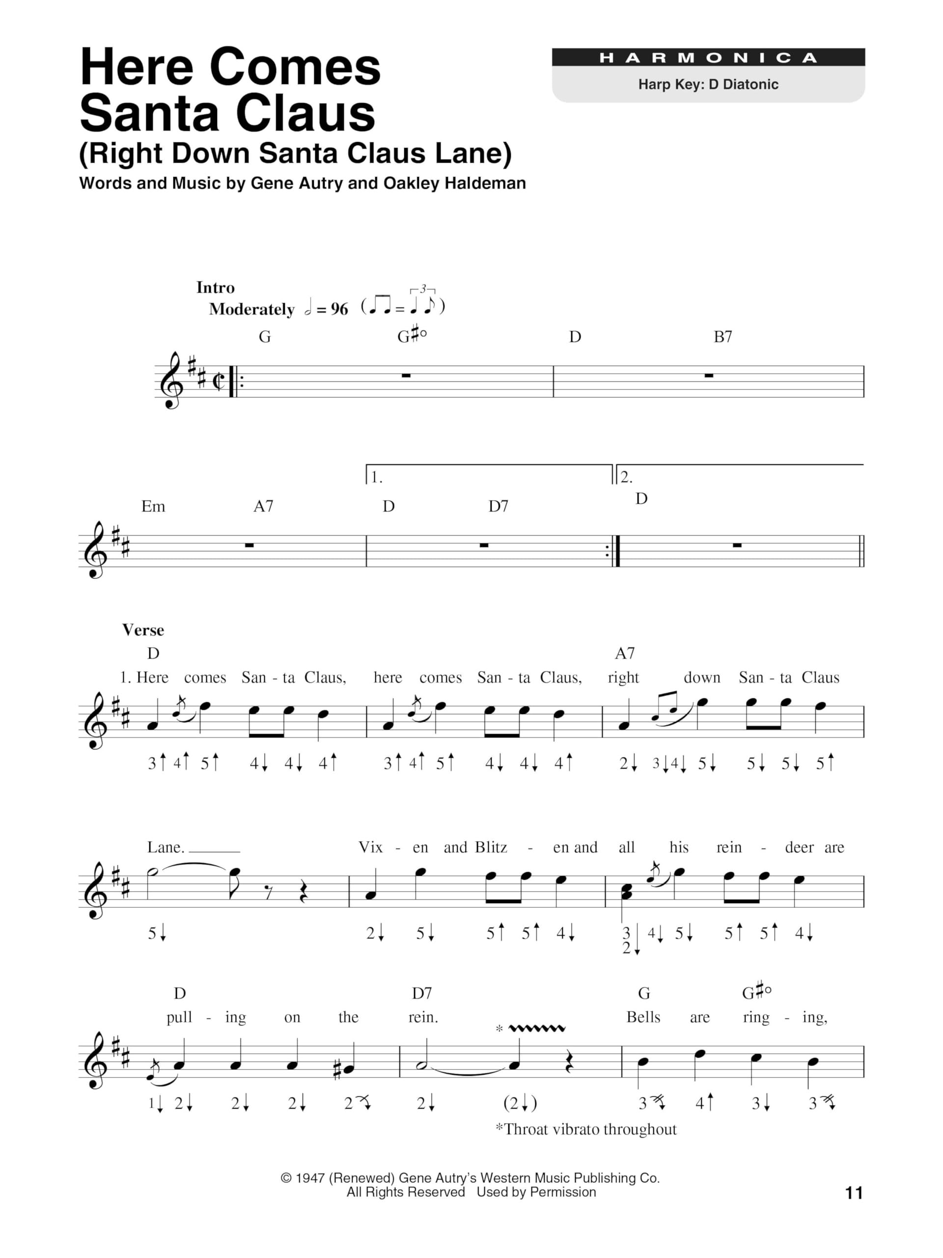 Christmas Favorites: Harmonica Play-along