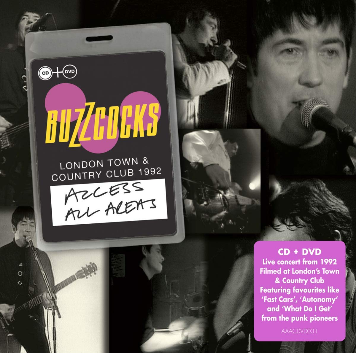 Buzzcocks - Access All Areas: London Town & Country Club 1992 (2015)  CD+DVD NEW