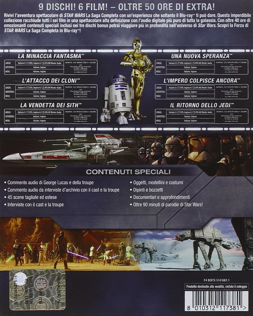 Star Wars La Saga Completa (Box 9 Br)