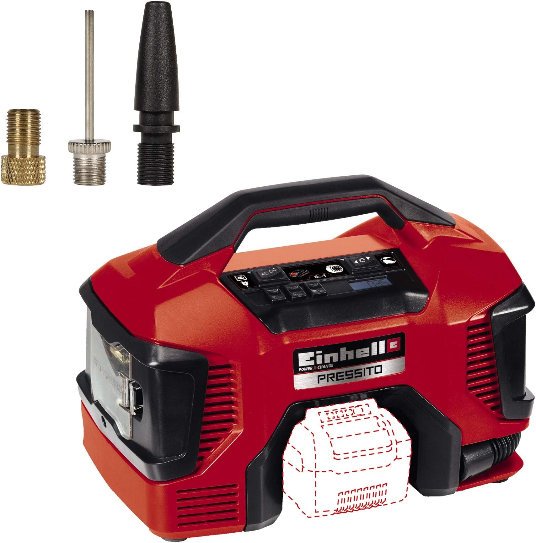 NEO TOOLS Compressore a batteria 18 V max (senza batteria, senza caricatore) 8 bar compressore d'aria/batteria pompa aria/riempitrice pneumatici/senza fili pompa aria/pompa auto/pompa bicicletta