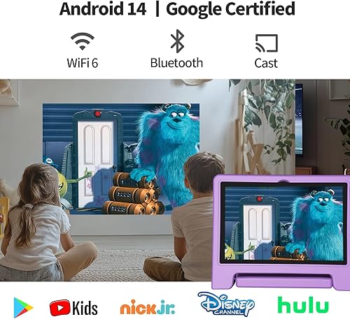 Miniatura 7 de JREN Tablet para Niños  10 Pulgadas 64GB Android 14  Octa-core  64GB  WiFi  Bluetooth  Control Parental  Contenido para Niños  Tabletas para Niños