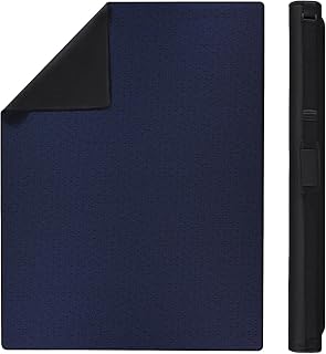 Board Game Table Mat | Playmat Cover for Gaming Table Mahjong Top Black RPG, Dice Games | Neoprene Tabletop Mat Water Resistant with Carry Storage Case 36 x 48 in - Blue