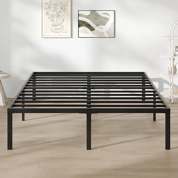Novilla Full Size Bed Frame, 14 Inch Metal Platform Bed Frame Full Size No Box Spring Needed, Heavy Duty Steel Slat Support, Easy Assembly