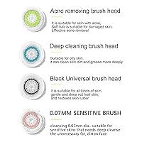 Vista 6 de Repuesto de cabezal de cepillo compatibles con Clarisonic Mia 1, Mia 2, Mia Fit, Alpha Fit, Smart Profile Uplift y Alpha Fit