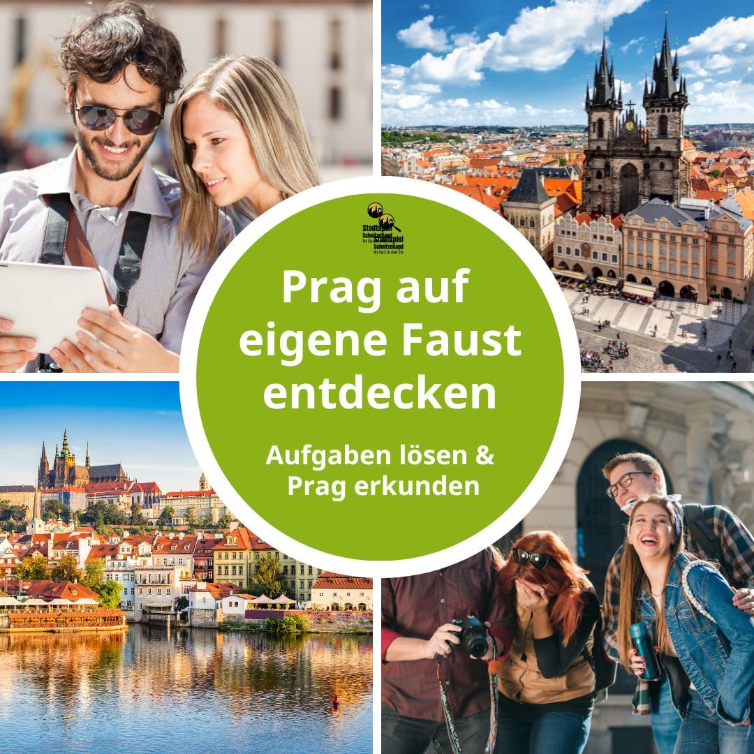 Stadtspiel Schnitzeljagd Prag Altstadt - Entdeckertour | Stadtrallye durch die Prager Altstadt – ideales Erlebnisgeschenk für Touristen & Einheimische, perfekt für Teamevents