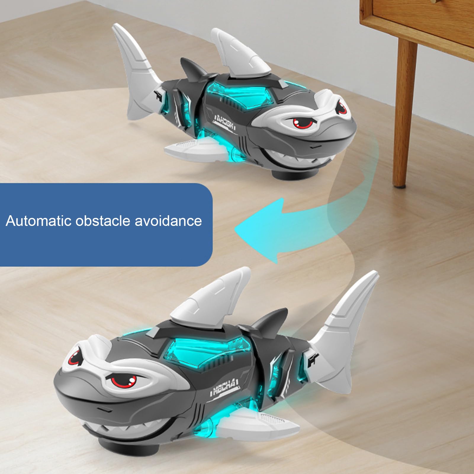 Generisch Rc | Giocattoli Robot Con Luce E Musica,Giocattolo Squalo Galleggiante Robotica - Per Piscina, Compleanno, Pasqua & Bambini
