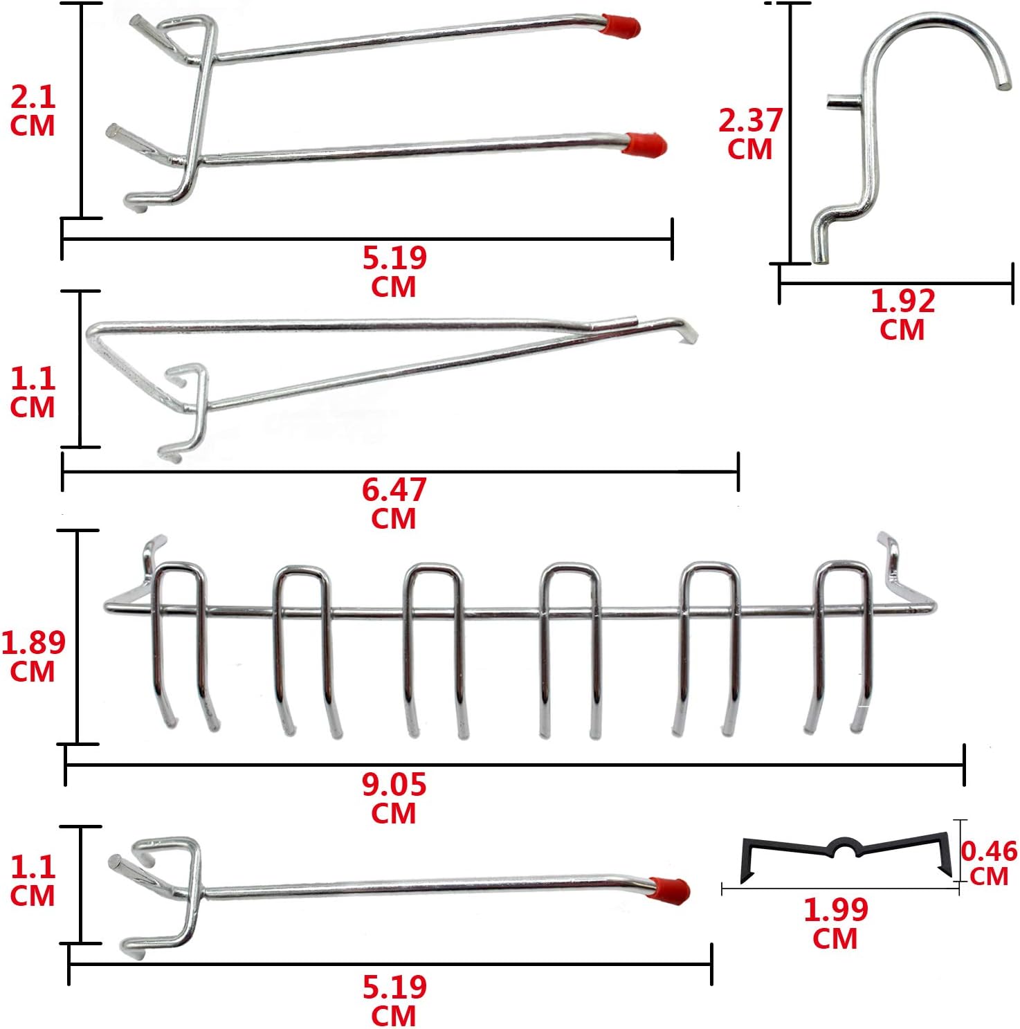 Top Rated CA51723 51 Piece Peg Board Hook Kit with 25 Peg Locks Pegboard Hooks Assortment Peg Board Hook Set Pegboard Accessories (New Sets) Buy 2 get 3 CA51723 51 Piece Peg Board Hook Kit with 25 Peg Locks Pegboard Hooks Assortment Peg Board Hook Set Pegboard Accessories (New Sets)