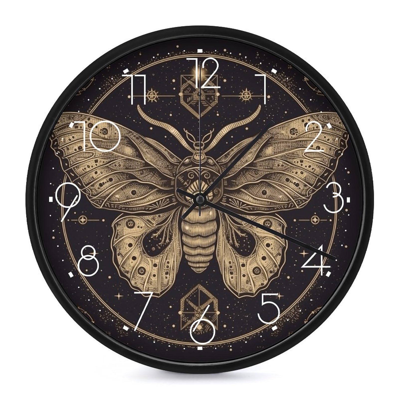 Horloge murale vintage silencieuse sans tic-tac motif personnalise moderne maison