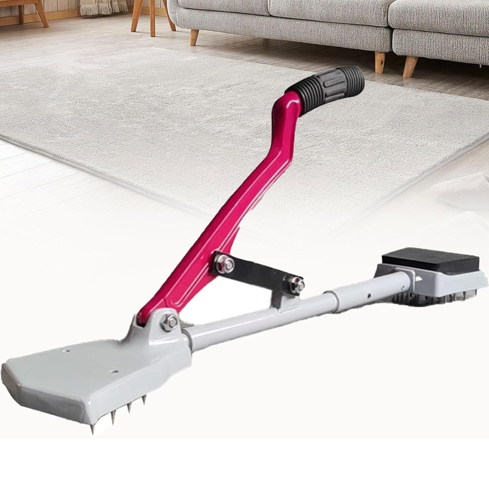 Outil d'étirement de tapis avec poignée en caoutchouc souple et pinces, essentiel pour le bricolage ou les projets d'installation de sols professionnels, kit d'outils complet pour la pose de tapis