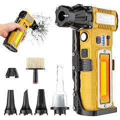 Compressed Air Duster 300000RPM 8000mAh 6-in-1 Electric Mini Air Blower with LED Light Cordless Rechargeable Air Duster for