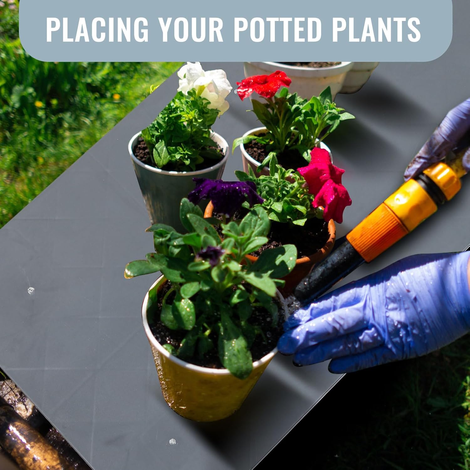 2 Pcs Plastic Pallet for Basement Storage Easy Stack Lightweight Floor Pallet Display Flooring Room Supermarket Christmas, Support up to 2000 Lbs (40'' L X 20'' W X 5.5'' H,Grey)