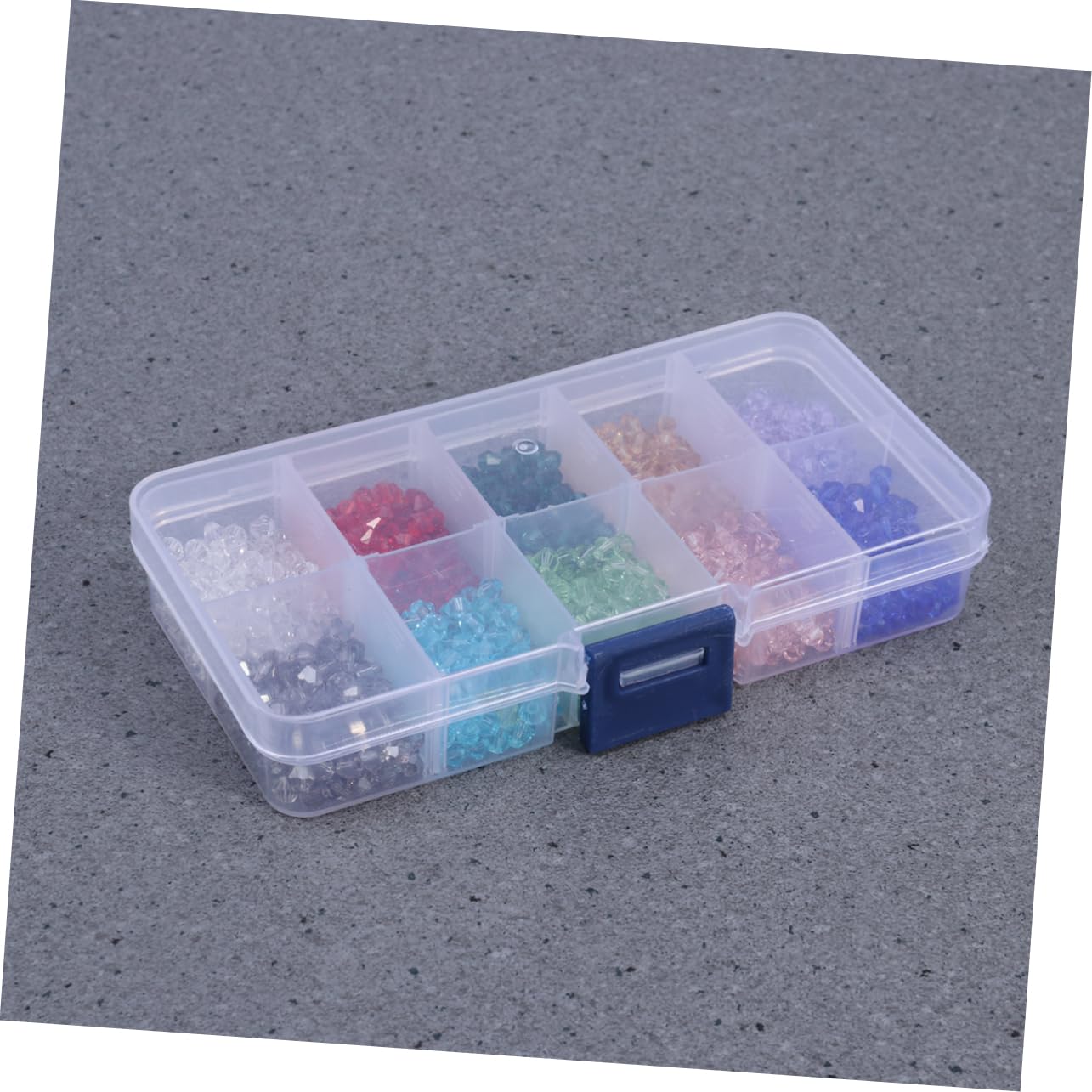 TEHAUX 3000stücke Farben Rhombus Glasperlen Mit Aufbewahrungsbox Für Schmuckherstellung Bastelbedarf Für Armbänder Und Halsketten