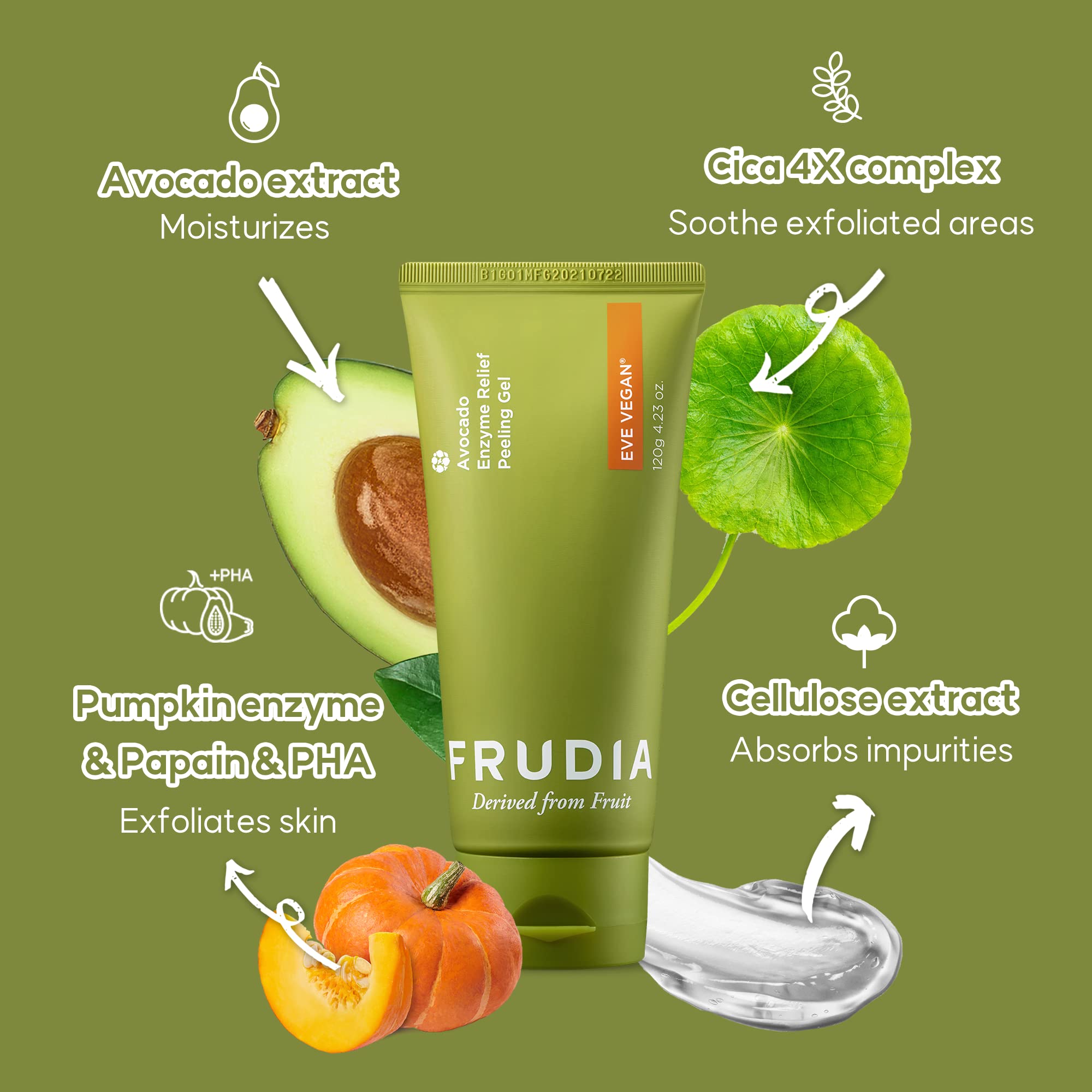 ボディ・フェイスケア SMART PEEL Amazon.com: WELCOS FRUDIA Avocado Enzyme Relief Peeling Gel Korean