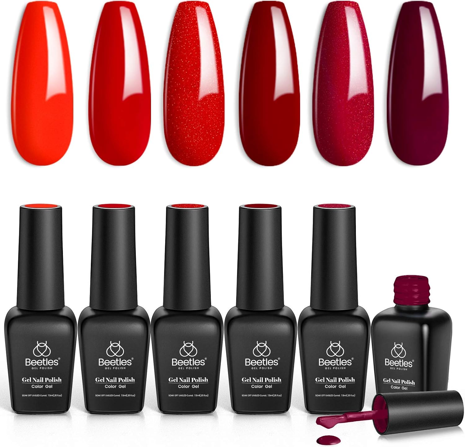 beetles Red Gel Polish, Bloody Mary Gel Nail Polish Set