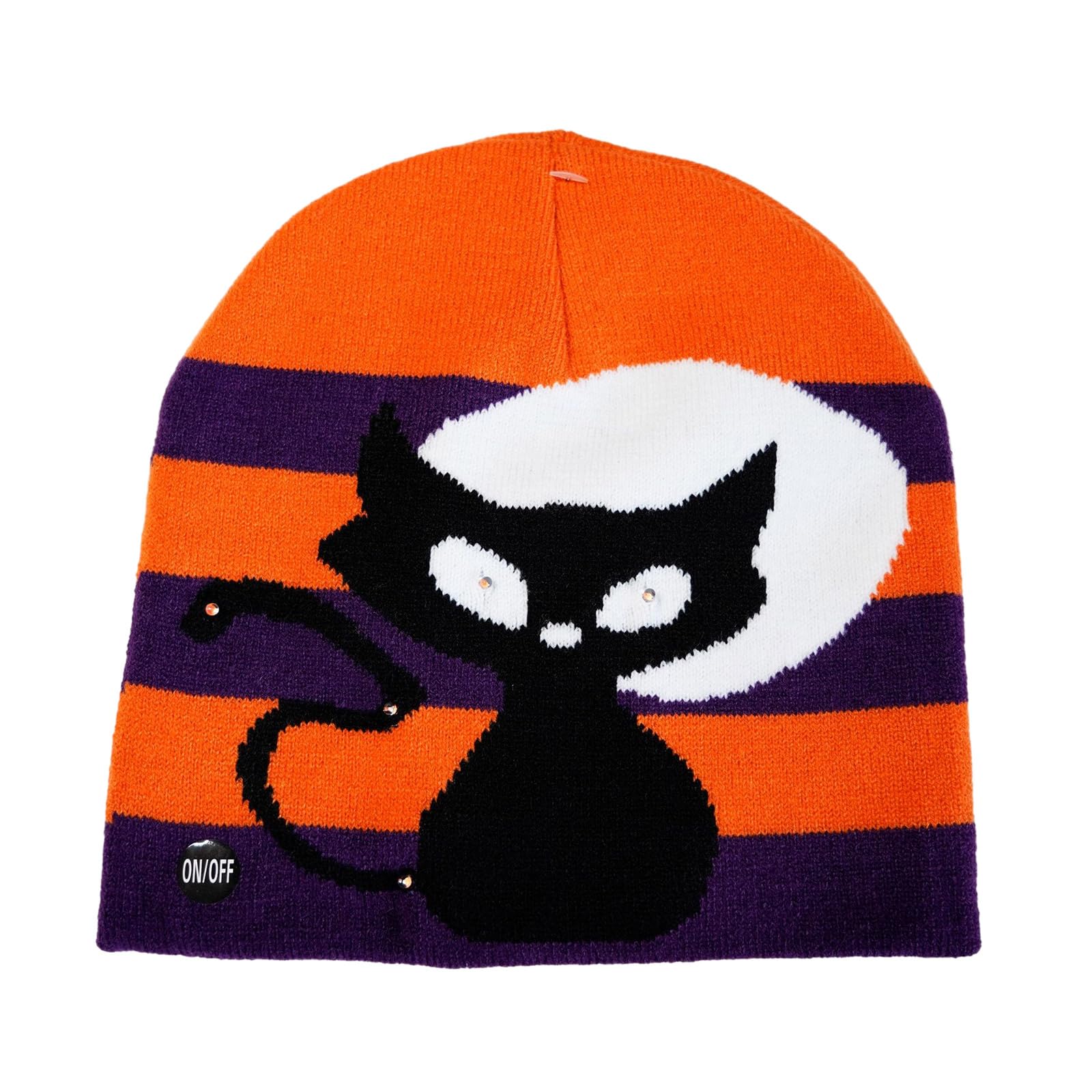 LED Light Beads Glowing Hat Adult Elastic Hat Winter Warmer Knitted Cold Winter Presents for Students Teenagers Soft Knitted Hats for Boys Girls Color Matching Soft Hats for Kids for Ear Preservation