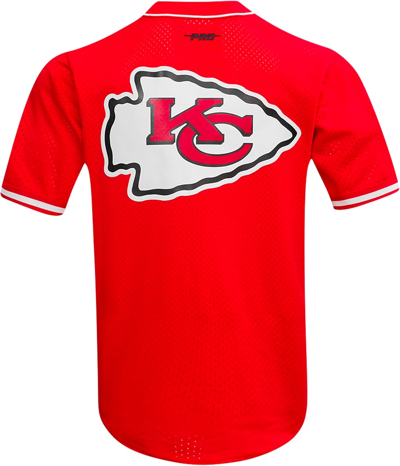 Pro Standard Men's Travis Kelce Red Kansas City Chiefs Mesh Button-Up Baseball Jersey