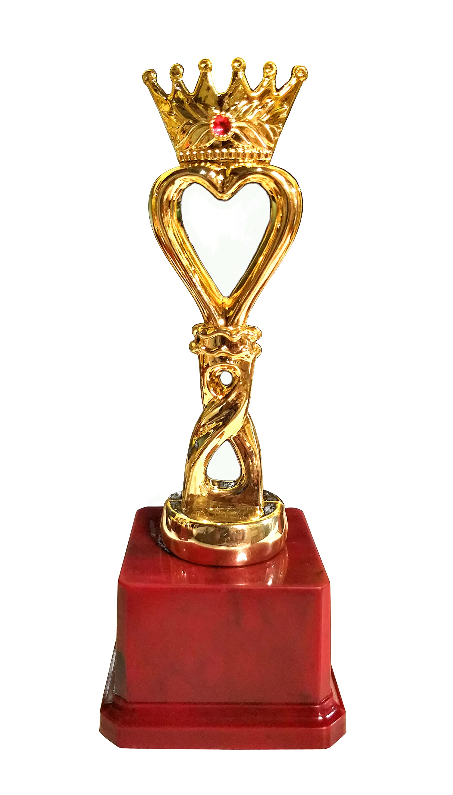 Be Win Winner Golden Fiber Crown Trophy for Sports Event, Competition, Functions, Tournament, & School Games Size 8.75" Inches-image-18
