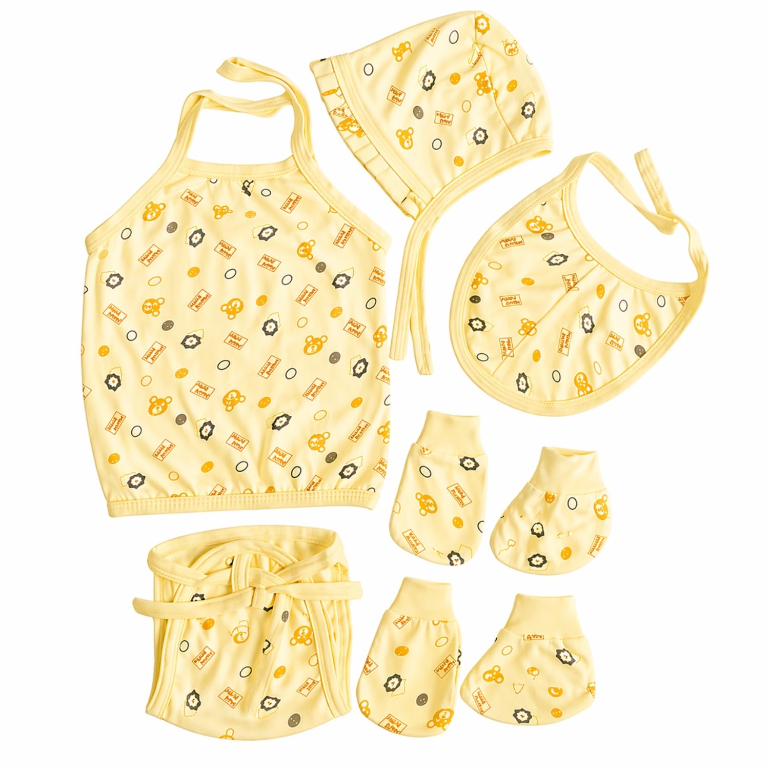 Kmcho Baby Essentials Set, Baby Clothes 0-3 Months Outfit Collection, Soft Cotton Dress Gift for Hospital and Home Use 4