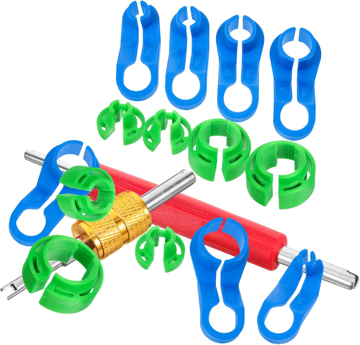 Ciieeo 1Set Fuel Line Removal Kit with Quick Disconnect Tool for Conditioner Durable Angled Handle for Tight Spots Compatible with Domestic Imported Vehicles