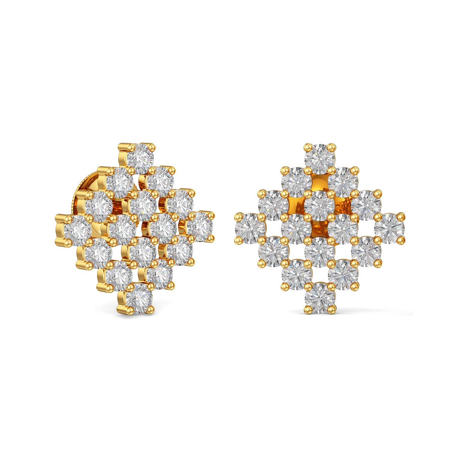 Women's & Girl's Impress Collection 22K Yellow Gold Stud Earrings