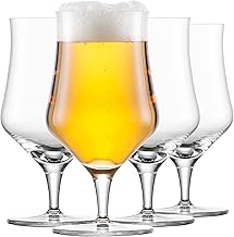 SCHOTT ZWIESEL Universal Glass Beer Basic 0.3 (Set of 4), Classic Beer Glass for Craft Beer, Dishwasher Safe Tritan Crystal Glasses, Made in Germany (Item No. 130013), Crystal