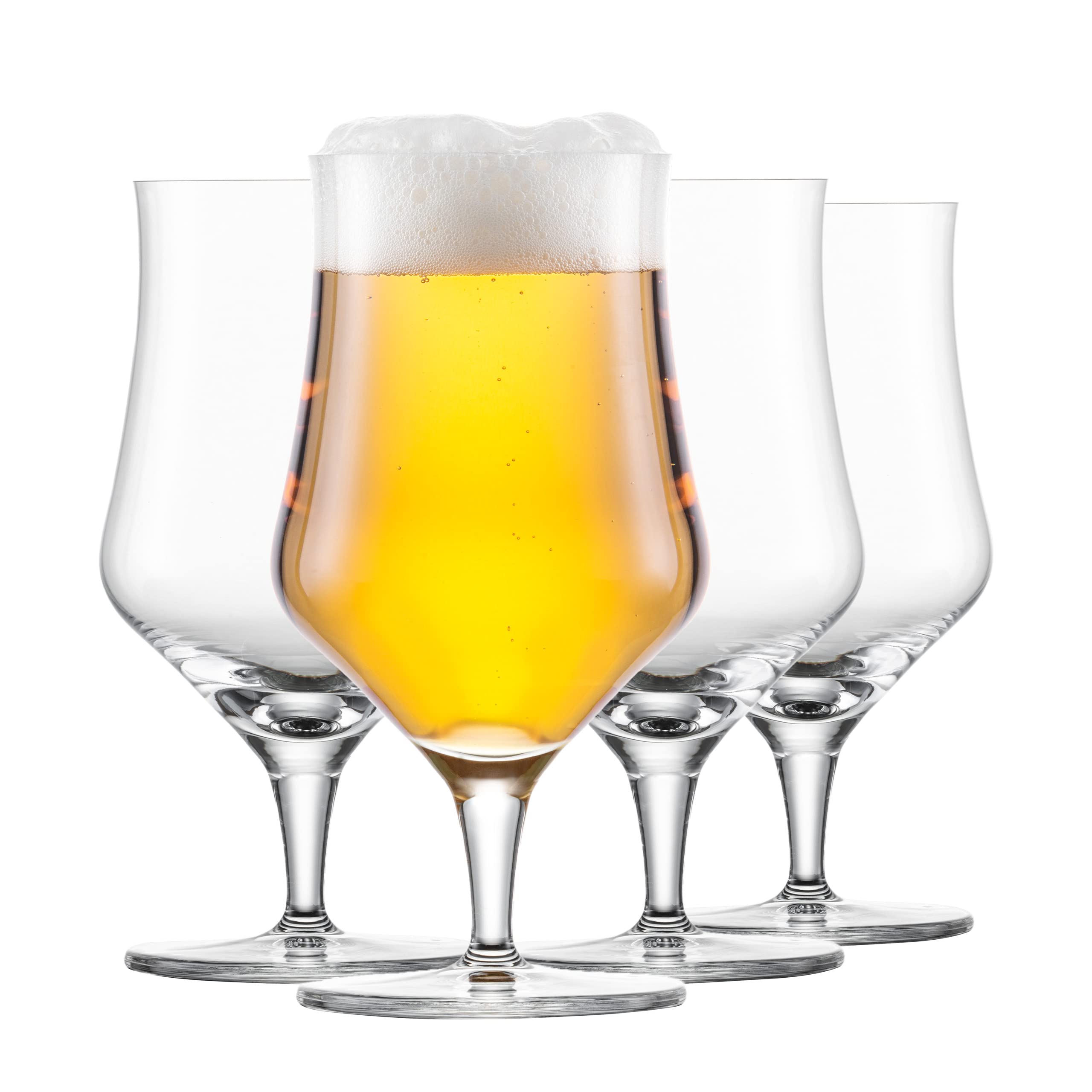 Schott Zwiesel Beer Glasses 0.3 l Beer Basic (Set of 4), Classic Beer Glass for Craft Beer, Dishwasher-Safe Tritan Crystal Glasses, Made in Germany (Art. no. 130013)