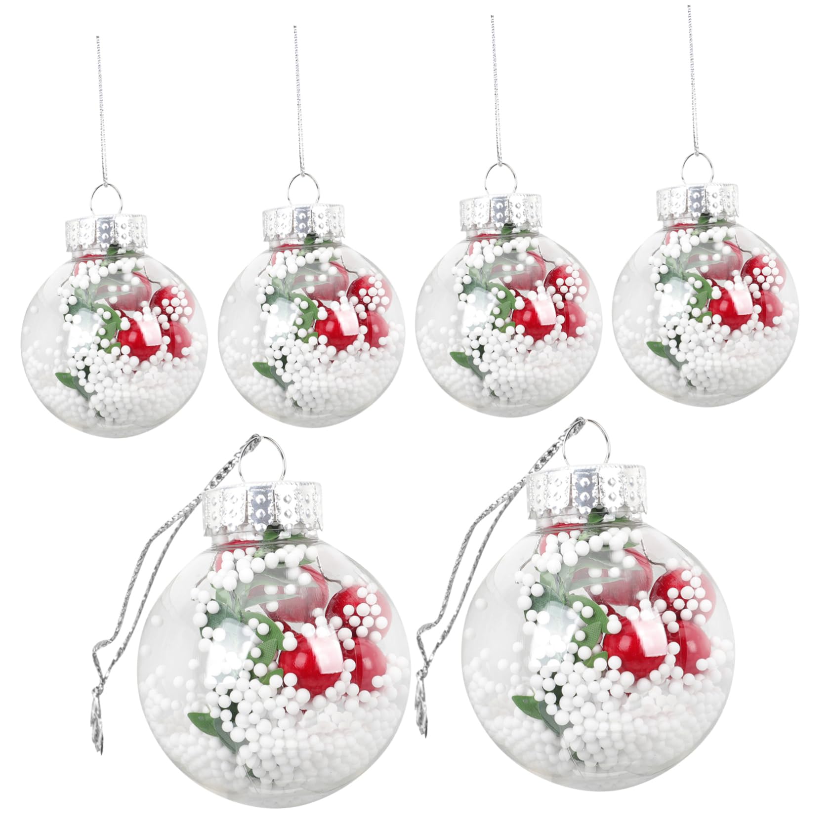 Décorations de Noël claires à remplir pour une ambiance magique