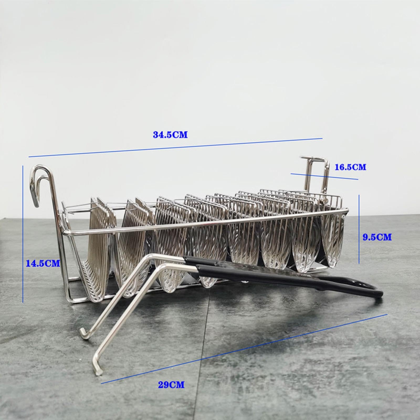 Cesta Profesional para Tacos, Freidora de de Acero Inoxidable, Cesta para Freír Tacos, Freidora de Tacos para Restaurantes Y Cocinas, 8
