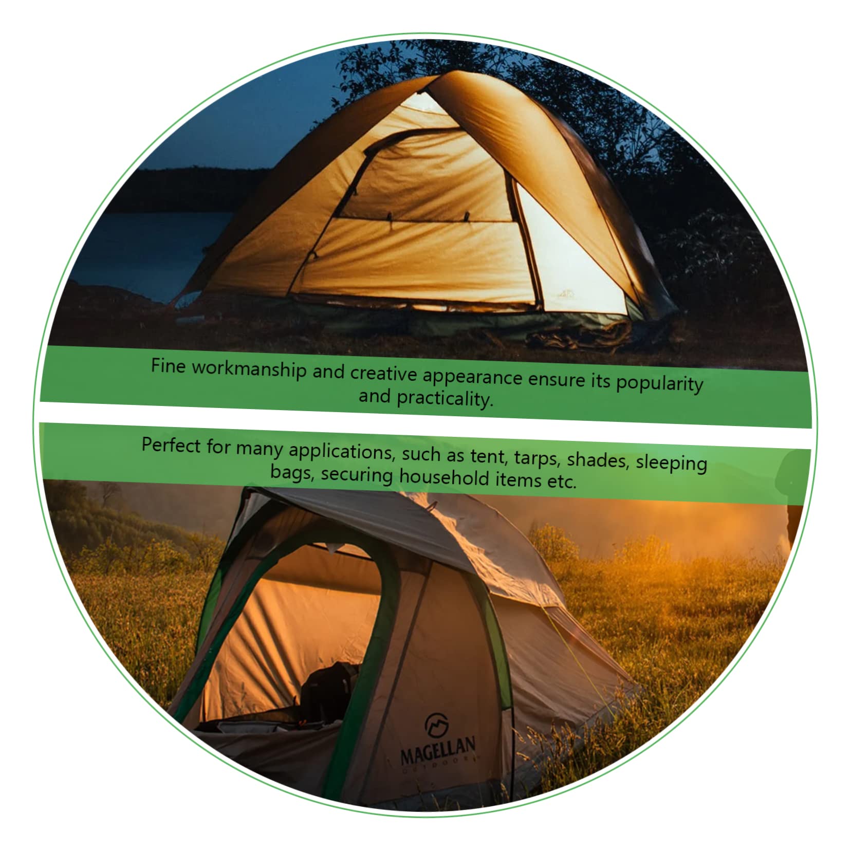 Boucle Hauban Vent Lot De 20 Tendeurs De Corde En Aluminium - Pour Tente Et Camping - Léger Et Résistant - Installation Rapide Tendeur Corde