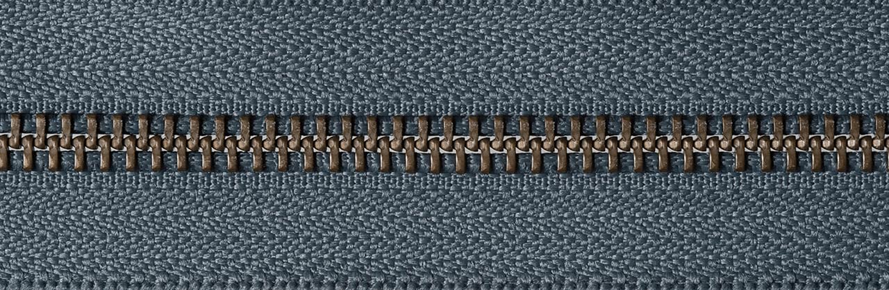 YKK Open Ended Zip, No. 578 Dark Grey, 76 cm Length - Image 2