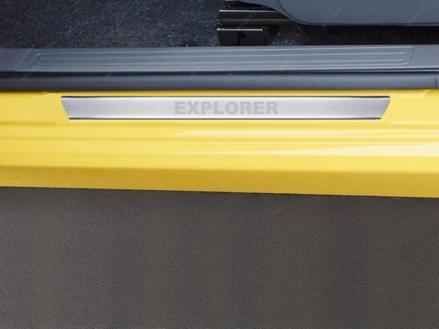 MELEXI Chrome Door SILL Protector 4 Door S.Steel Compatible with Ford Explorer 2002 to 2025