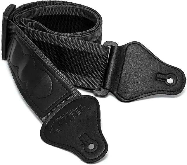 Tiger STP2 Grey Guitar Strap for Electric, Acoustic & Bass Guitars