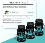 Nutratology® L-Theanine 250MG Capsules de fabrication canadienne pour la gestion du stress & Calme sans somnolence - Supplément L-Theanine pour le stress 120 Capsules