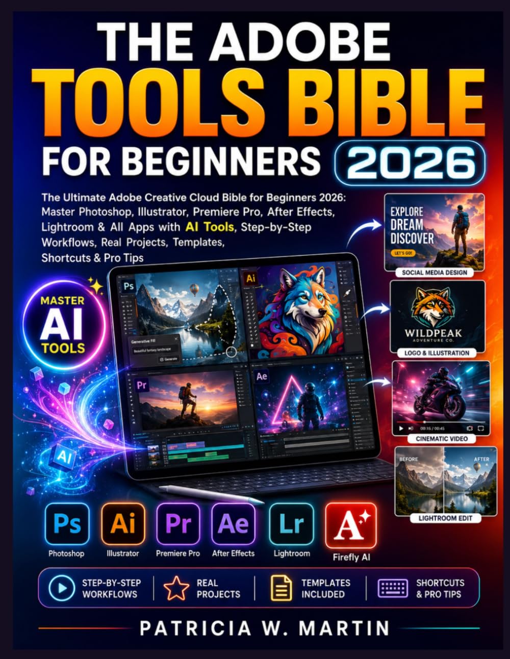 THE ADOBE TOOLS BIBLE FOR BEGINNERS 2026: The Ultimate Adobe Creative Cloud Bible for Beginners 2026: Master Photoshop, Illustrator, Premiere Pro, ... Workflows, Real Projects, & Templates