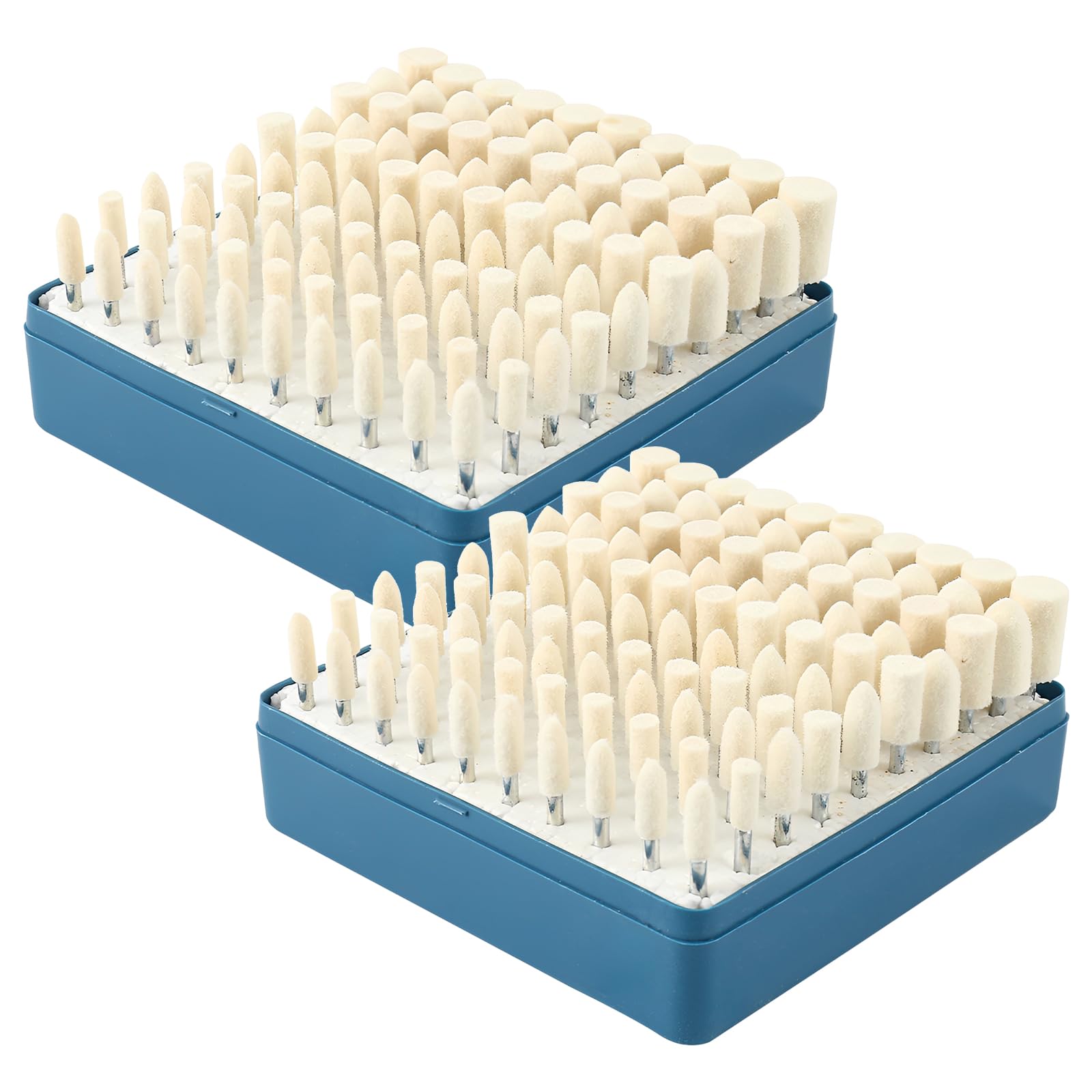 LYDODOKA 200 Pcs Wool Felt Polishing Wheels, 1/8