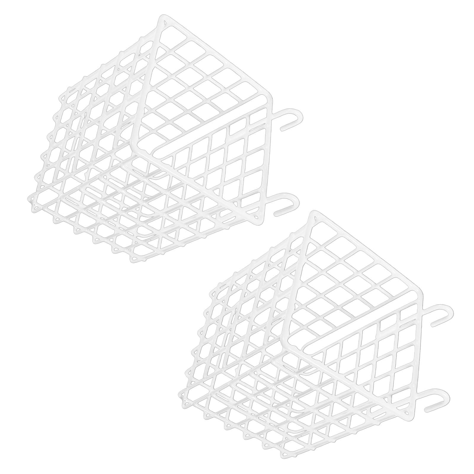 Buxuaaaa Multicolor Of 2 Versatile Wire Baskets With Double Hook For Laundry Or Plant Display Use Storage Container Space Saving Basket