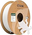 eSUN Lithophane White PLA+ Filament 1.75mm, 3D Printer Filament PLA Plus, Dimensional Accuracy +/- 0.03mm, 1KG Spool (2.2 LBS) Cameo 3D Printing Filament for 3D Printers, CMYK White