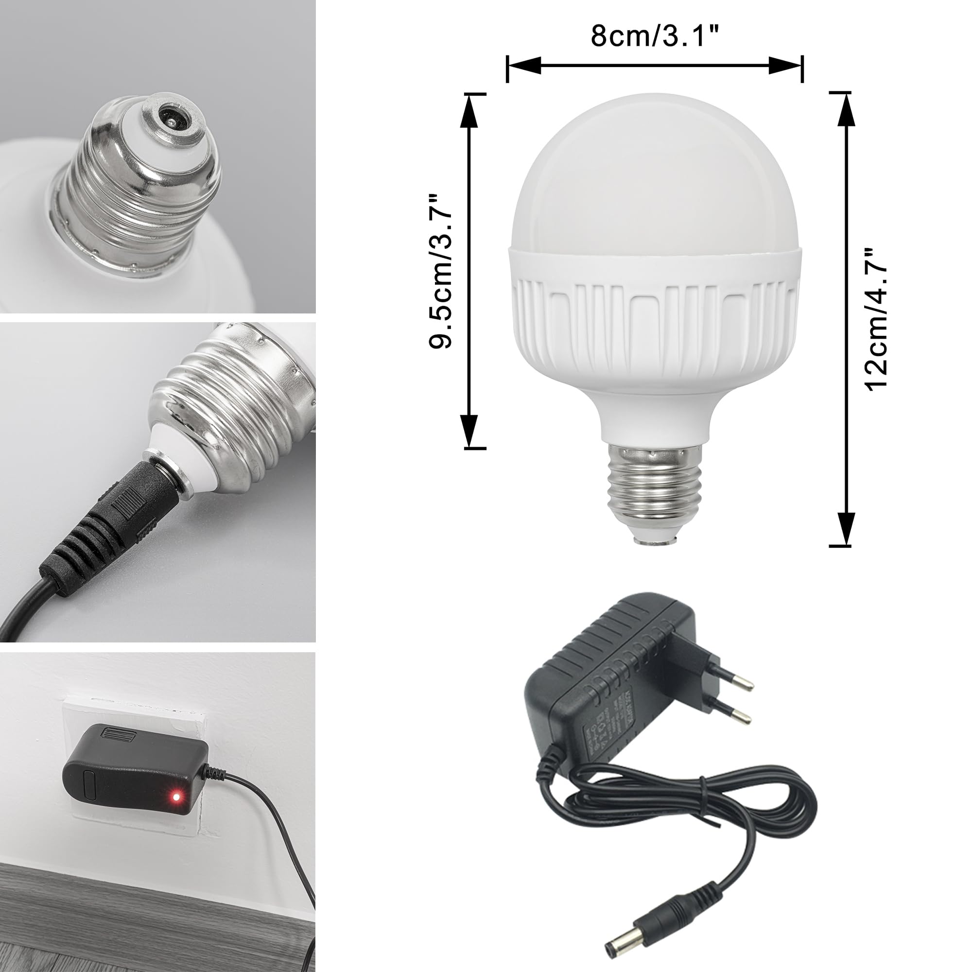 Wiederaufladbar Klemmleuchte mit Fernbedienung, Einstellbar Clip auf Schreibtisch Leselampe,Dimmbar Clamp Nachttischlampe mit Flexarm für Schreibtisch Nachttisch Regal- TB2773B