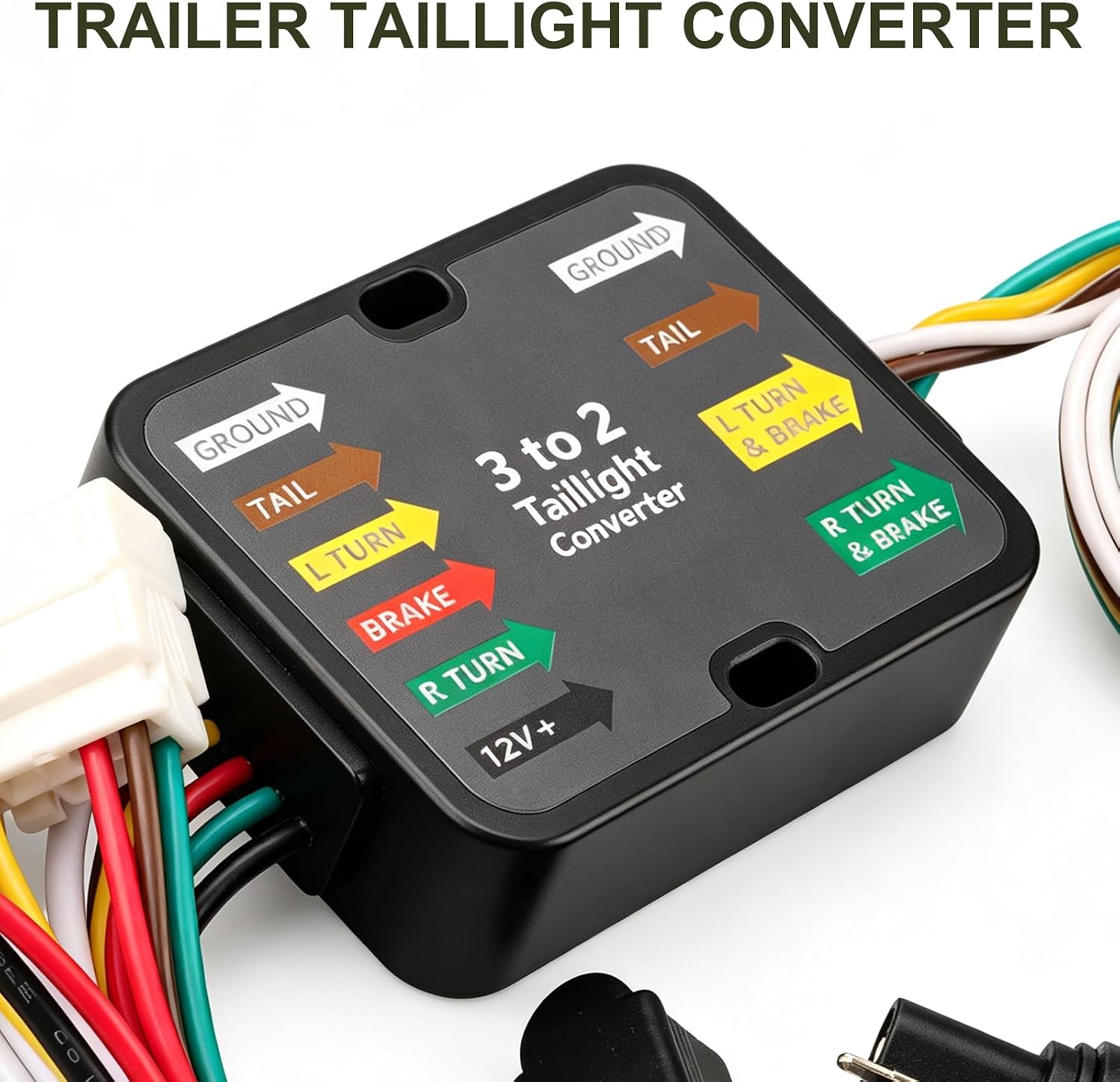 56378 Trailer Wiring Connector Harness 4-Way Flat Output for Honda Odyssey 2011-2017