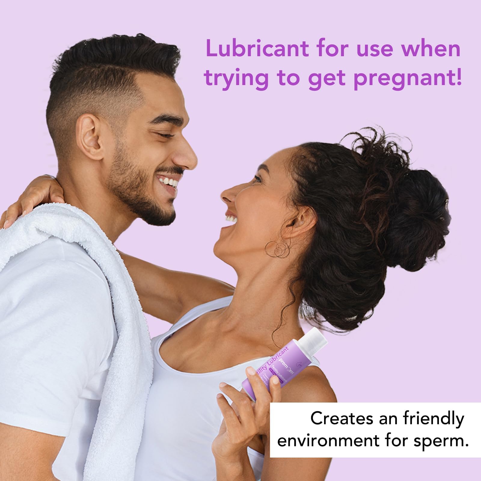 Premom Persönliches Fruchtbarkeitsgleitmittel: Glycerinfrei, Parabenfrei, pH-ausgeglichene, wasserbasierte Formel, 4 Fl Oz, spermienfreundliches, nicht klebendes Gleitmittel für den intimen Gebrauch